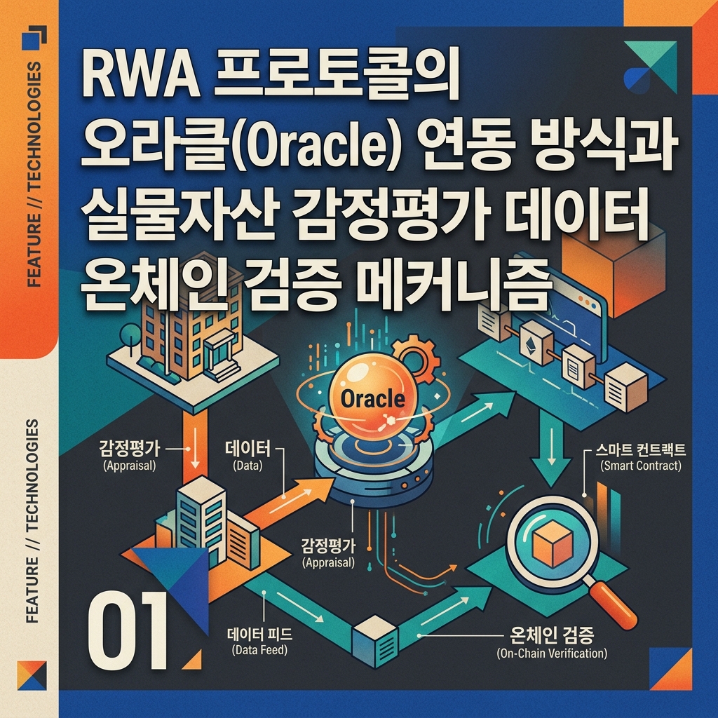 ai thumbnail poster RWA 프로토콜의 오라클Oracle 연동 방식과 실물자산 감정평가 데이터 온체인 검증 메커니즘 1787016276